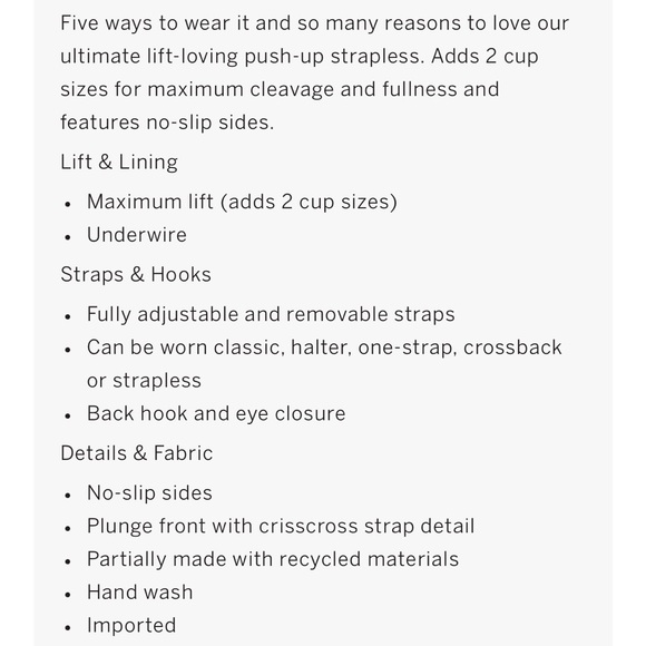 VS•Ultimate Lift Strapless Bra - Picture 5 of 5